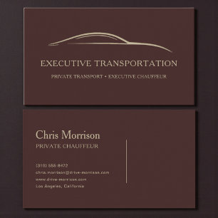 Executive Transport Minimalist Visitenkarte
