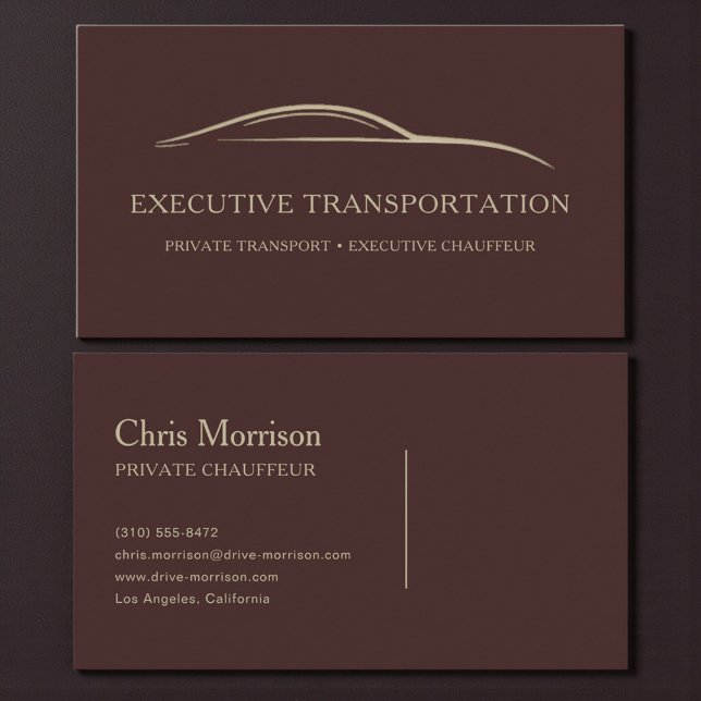 Executive Transport Minimalist Visitenkarte (Von Creator hochgeladen)