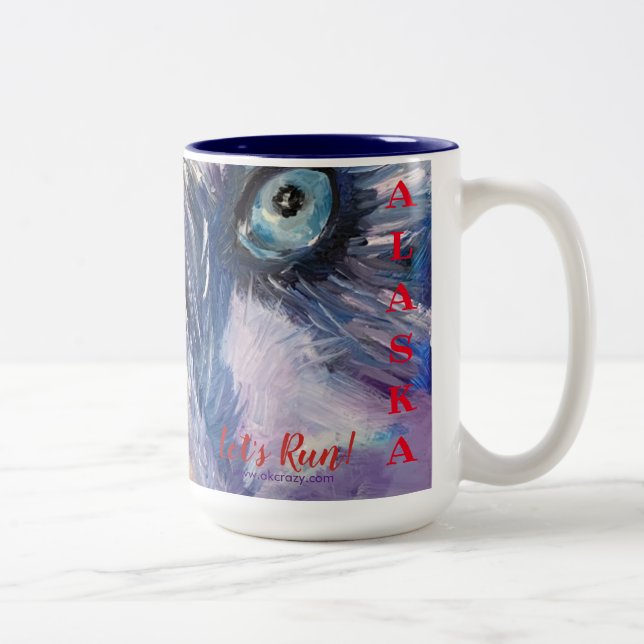 Exécutons ALASKA 2-Tone 15oz tasse de café (Droit)