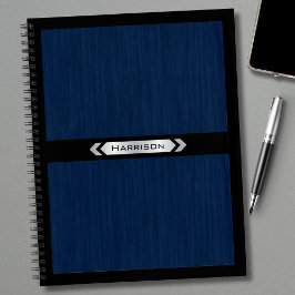 Exekutiv Navy Blau Silber Professionelles Notizbuc Notizbuch