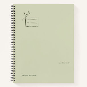 Exemplar - Botaniker Pause - Minimal Notizbuch
