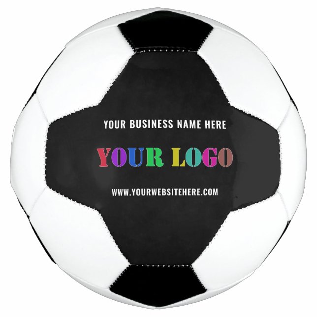 Exemple de ballon de football avec texte de logo d (Devant)