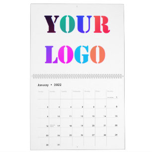 Exemple de calendrier commercial du logo de l'entr