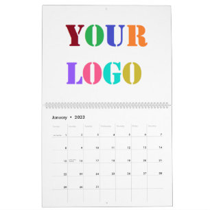 Exemple de calendrier commercial du logo de l'entr