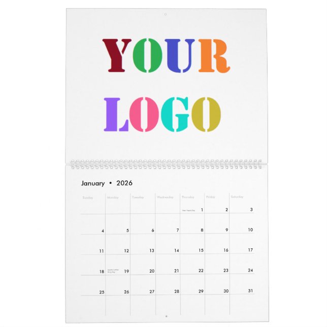 Exemple de calendrier commercial du logo de l'entr (Jan 2026)