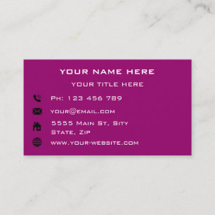 Exemple de Carte de visite promotionnel