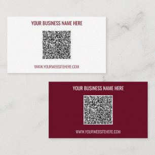 Exemple de Carte de visite promotionnel de code QR