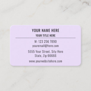 Exemple de carte de visite promotionnelle personna