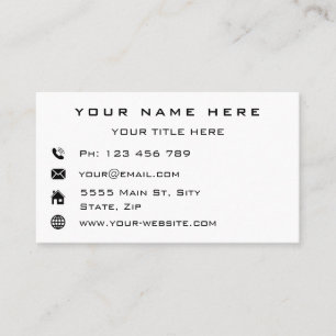 Exemple de Cartes de Visite Professionnelles Perso