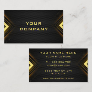 Exemple de Cartes de Visite Promotionnelles Noir e
