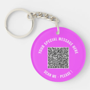 Exemple de code QR et de Porte - clé de texte pers