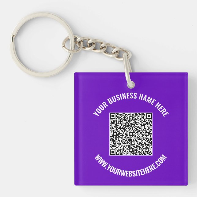Exemple de code QR et de Porte - clé promotionnel  (Devant)