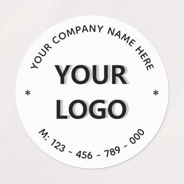 Exemple de Étiquette de logo personnalisé (Design 1)