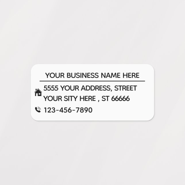 Exemple de Étiquettes de adresse de nom d'entrepri (Design 1)