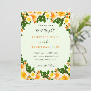 Exemple de faire-part de mariage personnalisé Flor