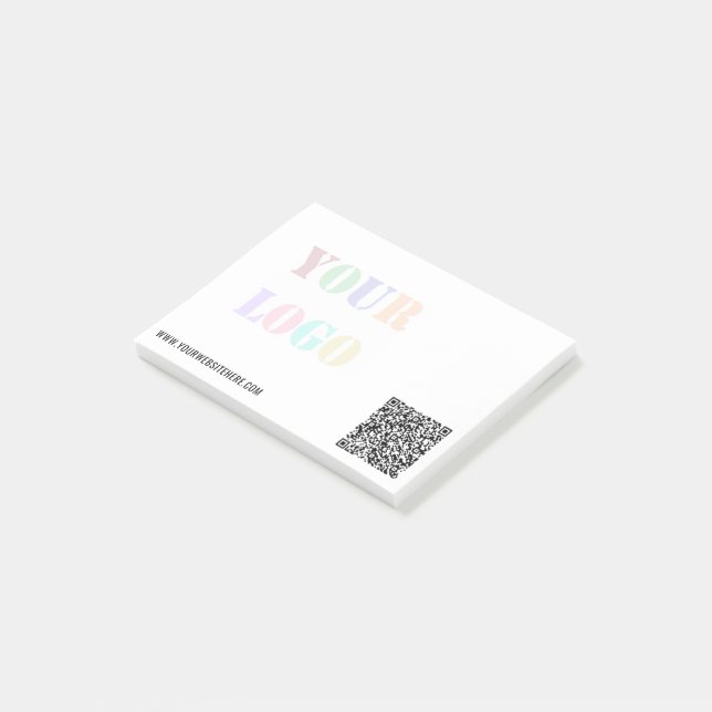 Exemple de notes Post-it® avec code QR personnalis (Incliné)