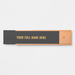 Exemple de plaque de porte personnalisée avec nom
