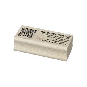 Exemple de tampon en caoutchouc pour votre code QR