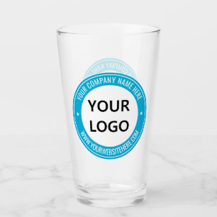 Exemple de verre avec logo et texte de votre entre