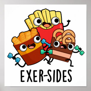 Exer-sides Lustiger Sportwitz Poster
