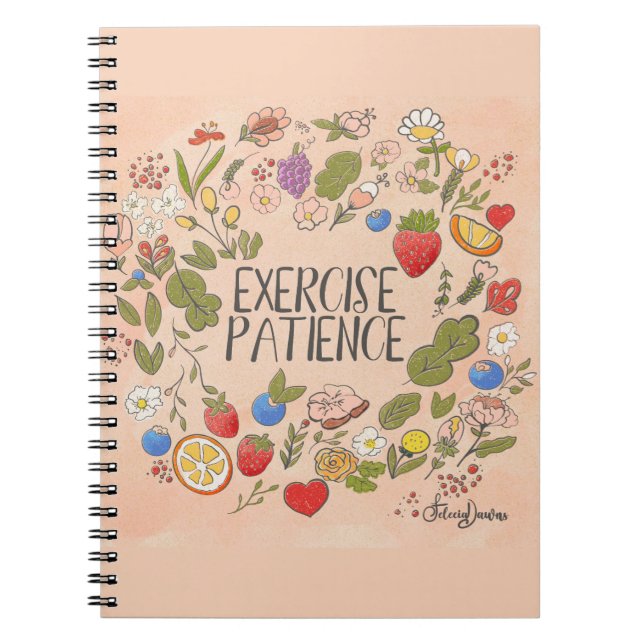 Exercice de patience Cahier 8,5 x 11 (Devant)