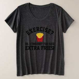 Exercice Extra French Fries Lazy Entraînement Drôl