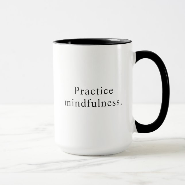Exercice Mindfulness Expression Simple Café Mug (Droite)