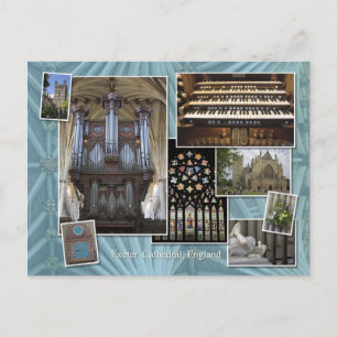 Exeter Cathedral montage England, Postkarte