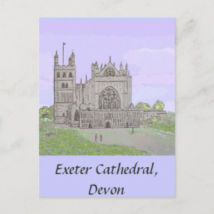 Exeter Cathedral Postkarte