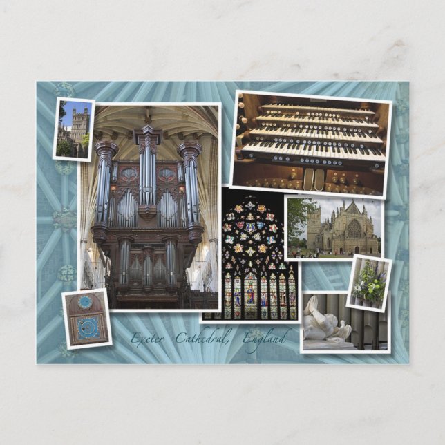 Exeter Cathedral, Vereinigtes Königreich - Postkar Postkarte (Vorderseite)