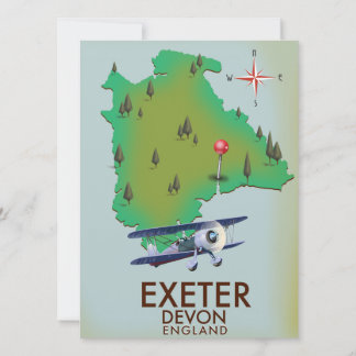 Exeter Devon Vintage Reiseplakat