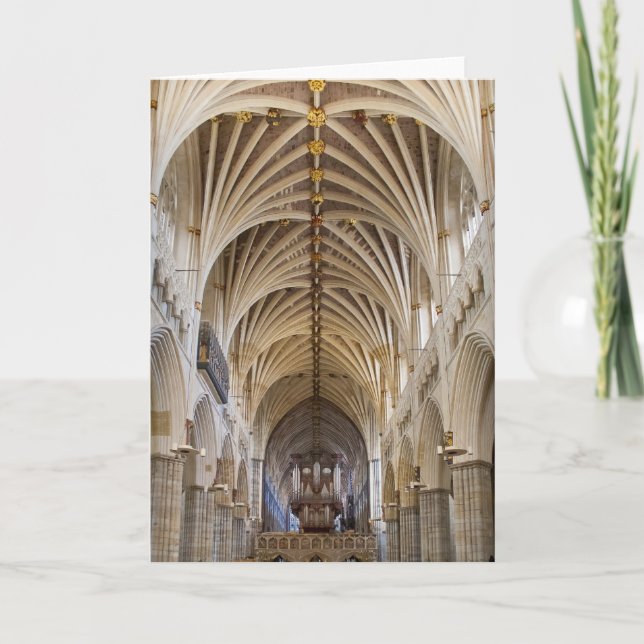 Exeter-Kathedralenorgan und -decke Karte (Vorderseite)