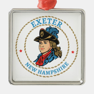 Exeter New Hampshire Colonial Ornament Aus Metall