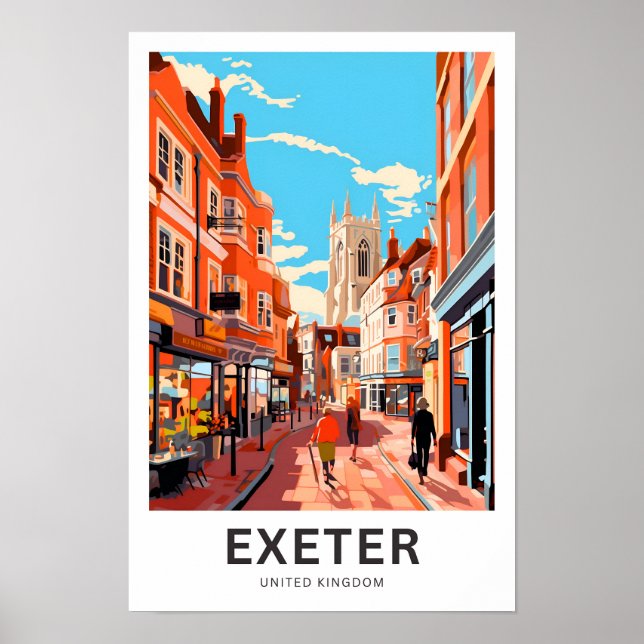 Exeter United Travel Print Poster (Vorne)