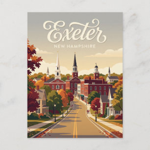 Exeter USA Postkarte