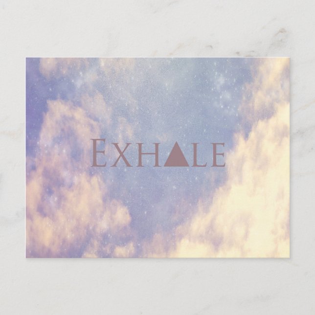 Exhale Postkarte (Vorderseite)