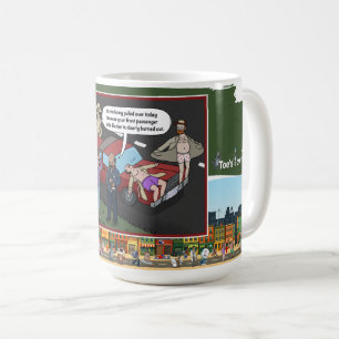 Exhibitionist-Vergehen Wörtlicher Wortwitz Humor Kaffeetasse