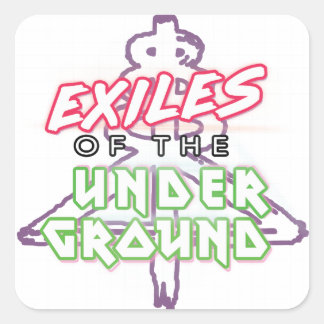 Exilmaterial des Untergrunds White 20 Stickers She