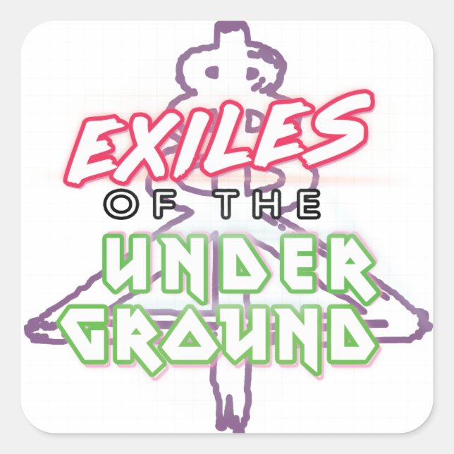 Exilmaterial des Untergrunds White 20 Stickers She (Vorderseite)