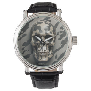 EXISTENTIAL LITE Memento Mori Camouflage Skull Armbanduhr