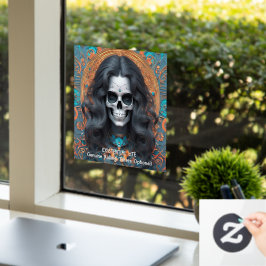 EXISTENTIAL LITE Memento Mori Femme Skull Fensteraufkleber