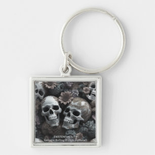 EXISTENTIAL LITE Memento Mori Lover Skulls Vintag Schlüsselanhänger