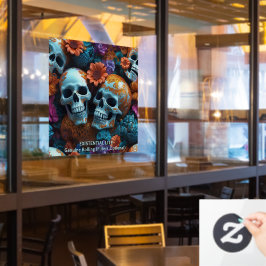 EXISTENTIAL LITE Memento Mori Lovers Skulls Fensteraufkleber