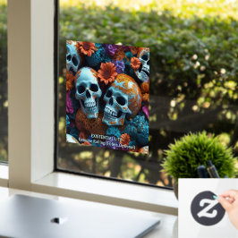 EXISTENTIAL LITE Memento Mori Lovers Skulls Fensteraufkleber