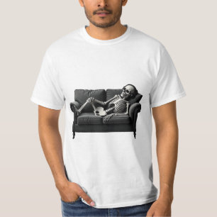 Existenz ist der erschöpfende Skeletton-T - Shirt