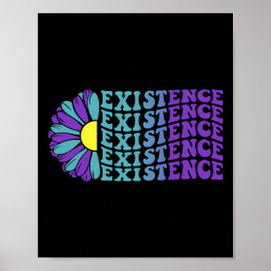 Existenz Suizid Prävention psychische Gesundheit B Poster