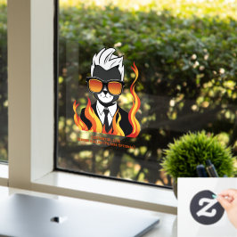 EXISTENZIAL LITE to on Cat Transparent Fensteraufkleber