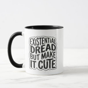 Existenzielle Angst Tasse - Trendige Typografie Ge