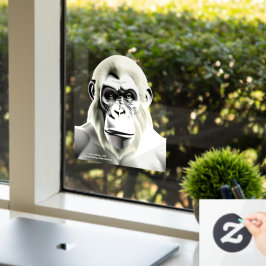 EXISTENZIELLE LITE Ape Ecru Transparent Fensteraufkleber