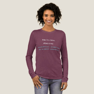 Existenzieller Dread Meme Maroon Long Sleeve T - S Tri-Blend Shirt